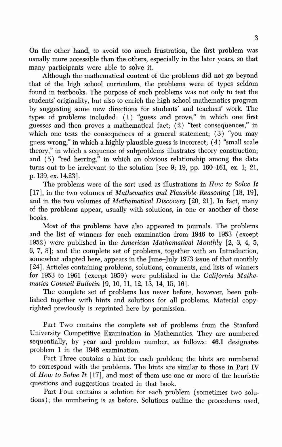 The Stanford Mathematics Problem Book: With Hints and Solutions