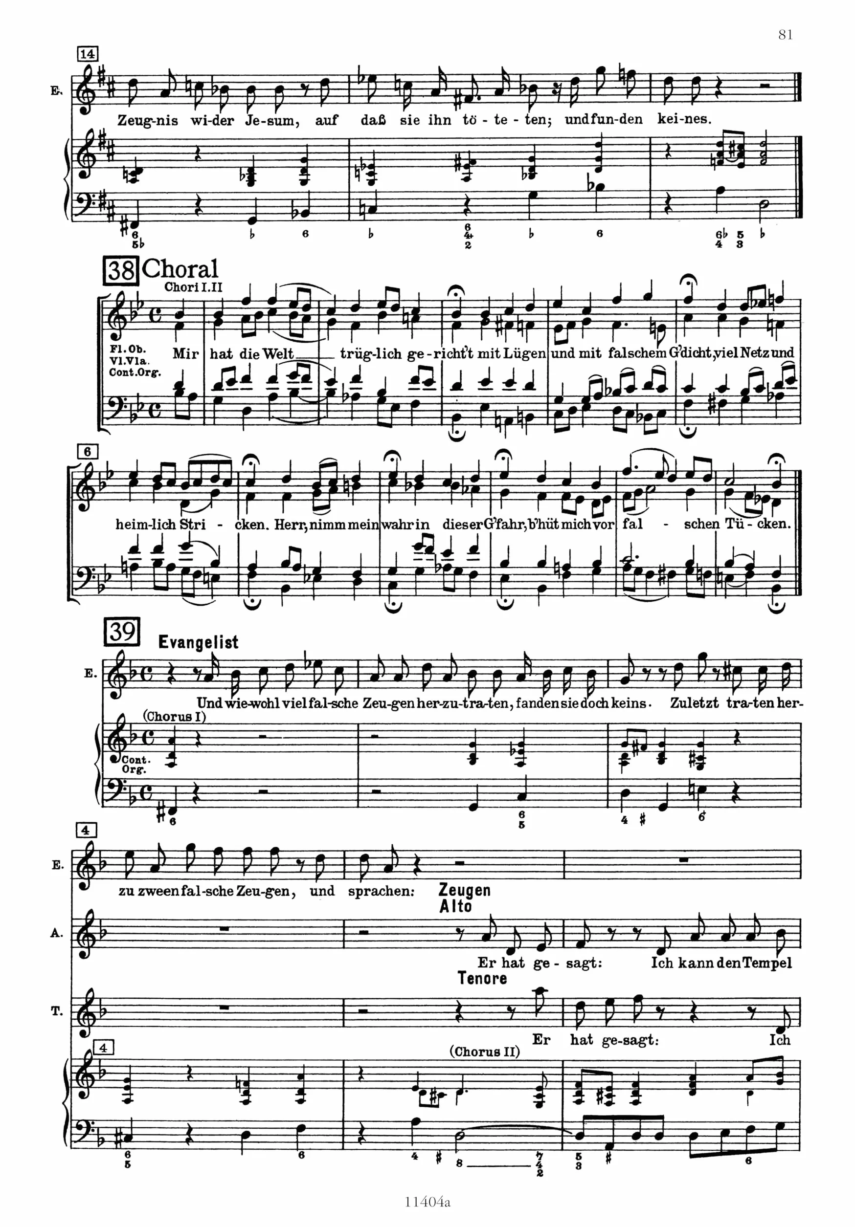 Matthaus passion bwv 244 (ka) chant: für Solostimmen, Chor und Orchester / Klavierauszug