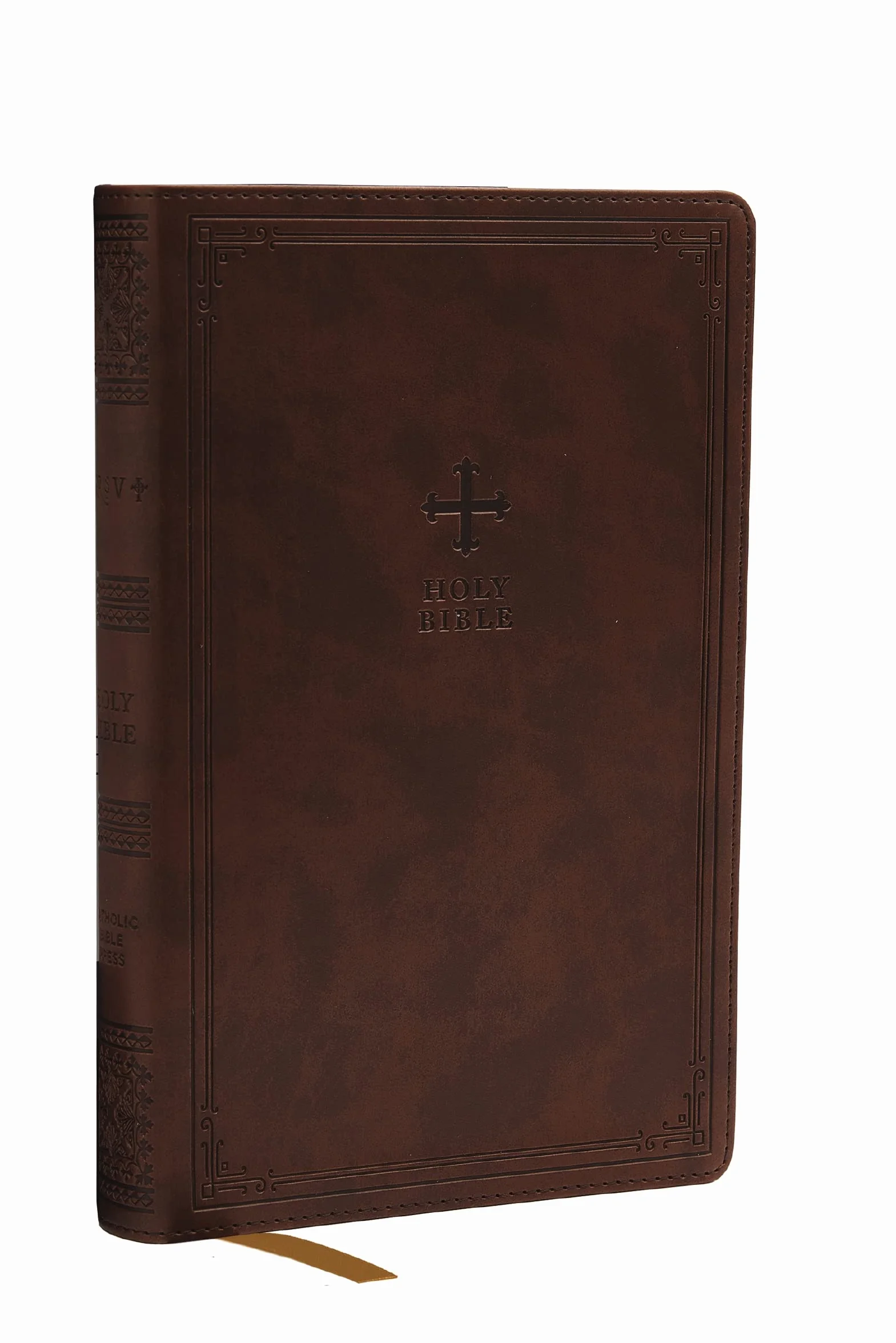 Nrsv, Catholic Bible, Gift Edition, Leathersoft, Brown, Comfort Print: Holy Bible