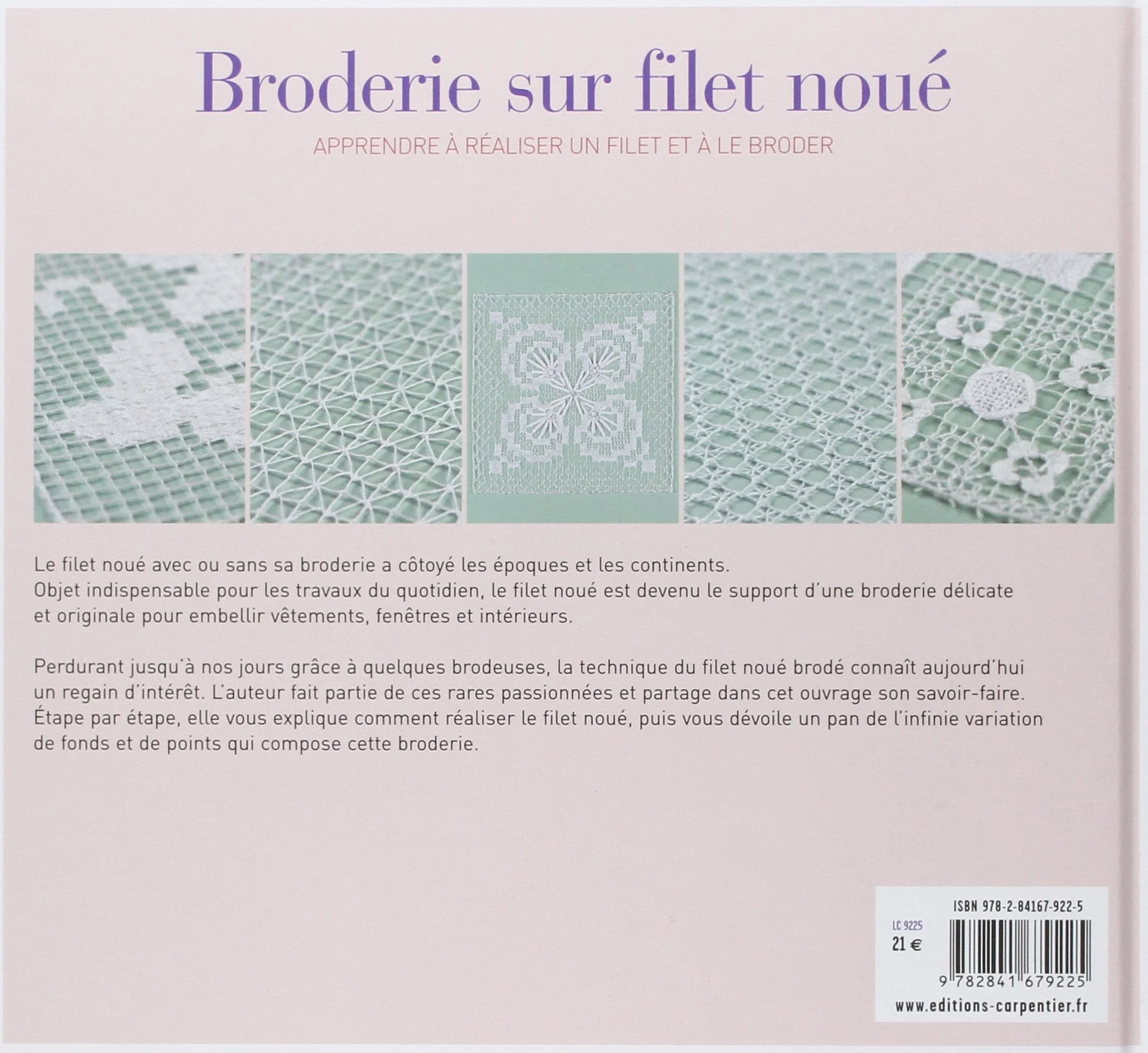 Broderie sur filet noué: Apprendre à réaliser un filet et à le broder