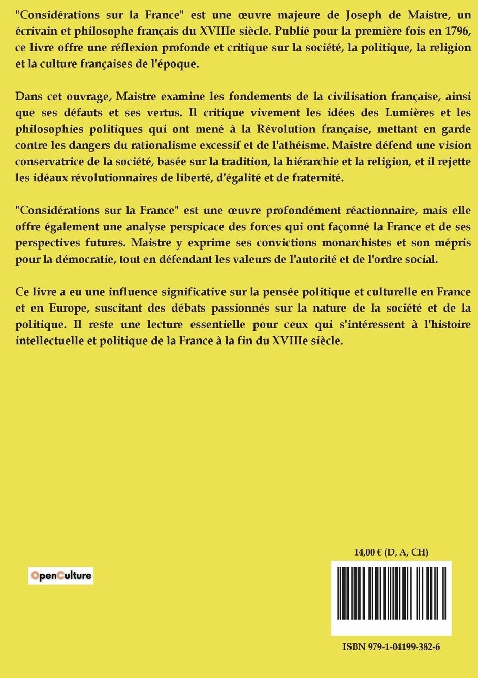 Considérations sur la France: 1
