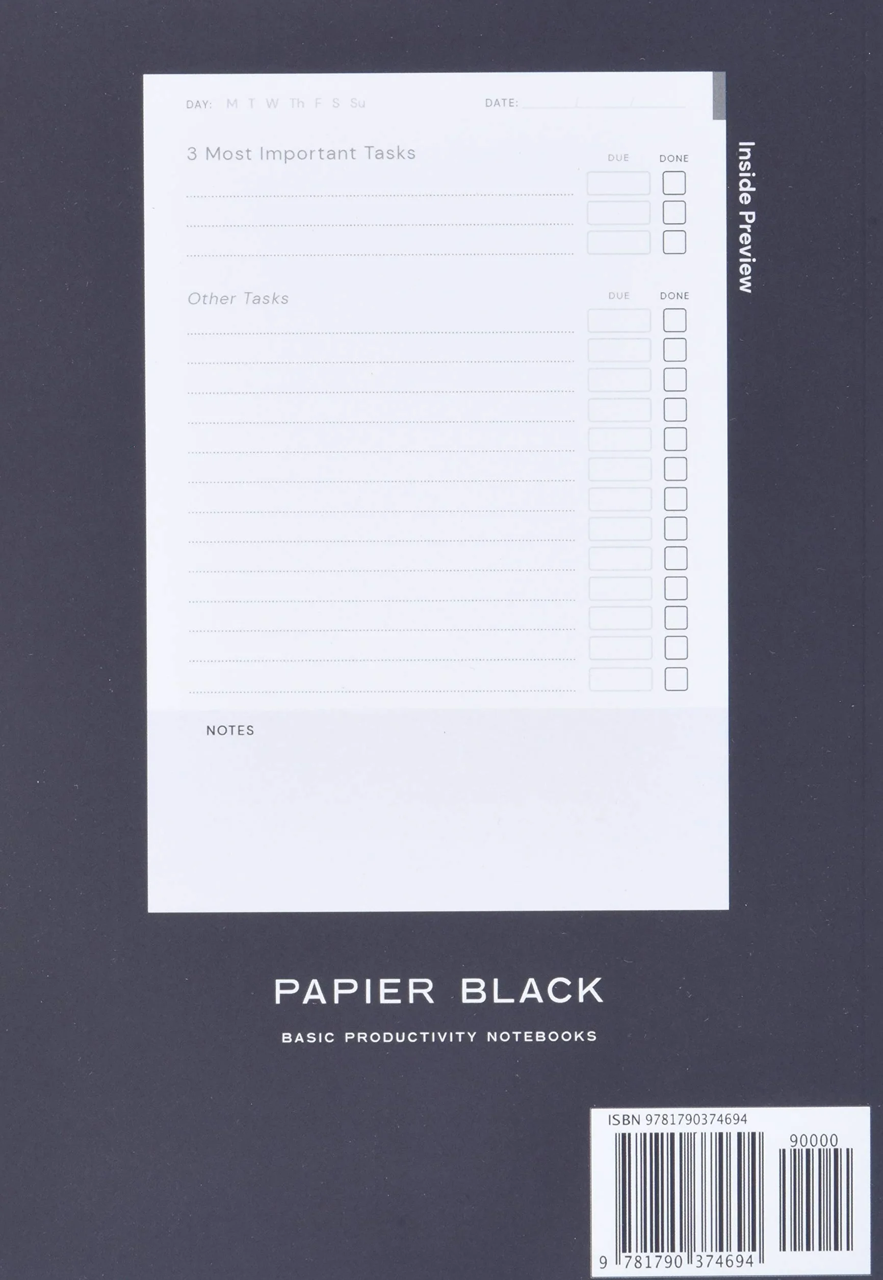 DAILY TO-DO LIST NOTEBOOK A Minimalist Planner to Help You Get Stuff Done: 6.69" x 9.61" Daily Checklist Productivity Journal