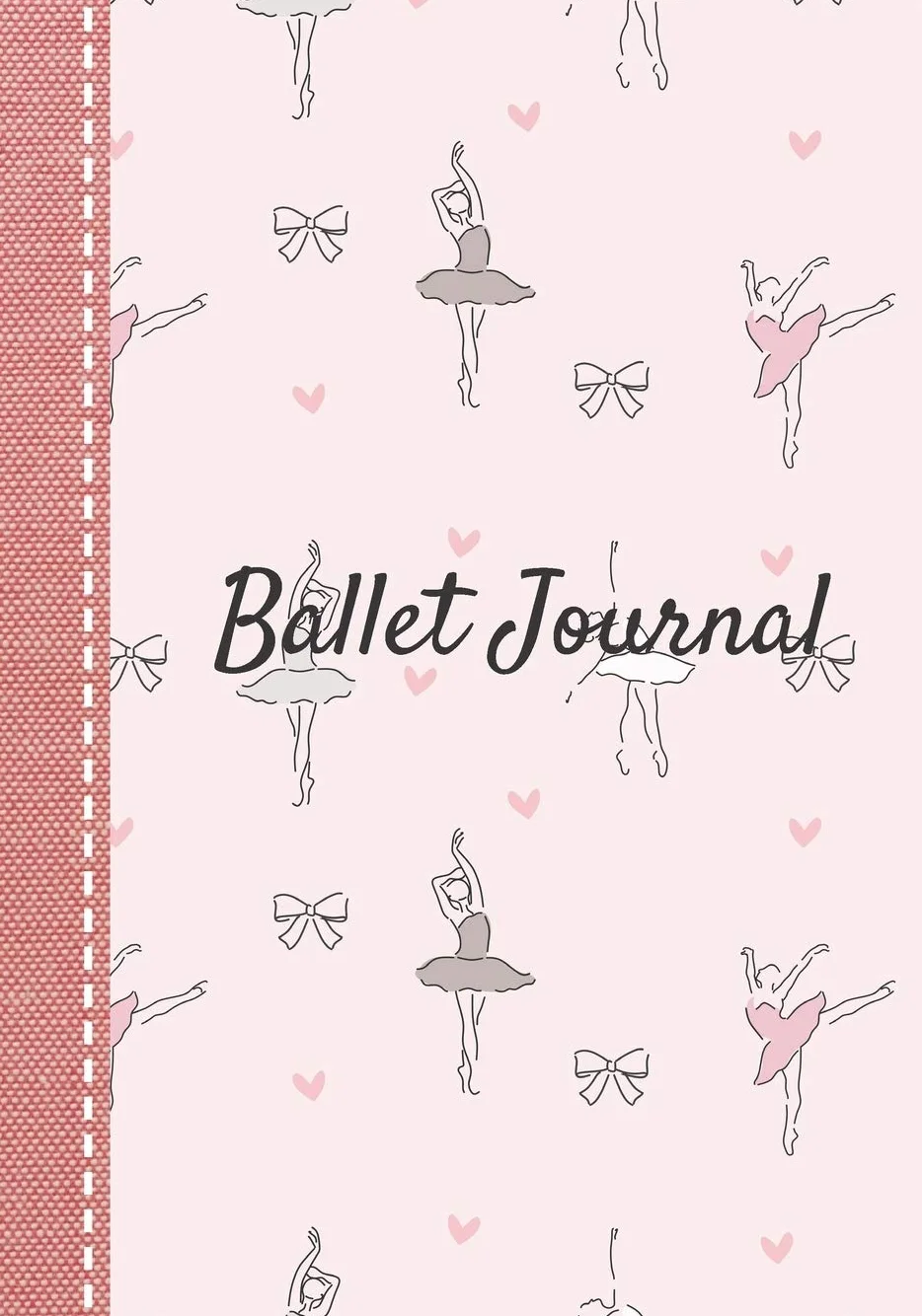 Ballet journal: Dance notebook for girls | Ballet notebook | Ballet books for teens, girls and dancers | 101 pages lined | 7x10 inches paperback | ... pattern reinforcement cover fabric imitation