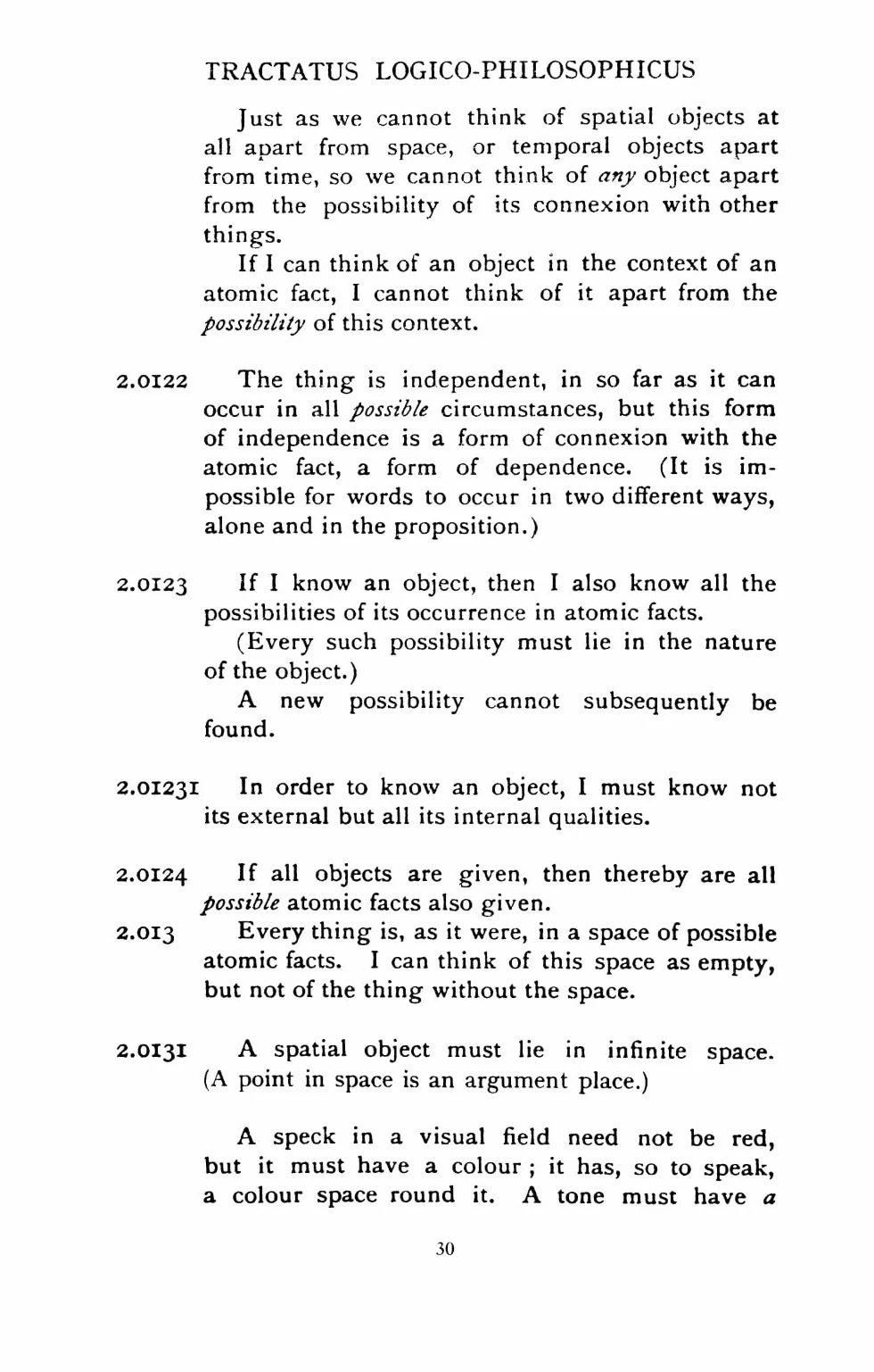 Tractatus Logico-Philosophicus