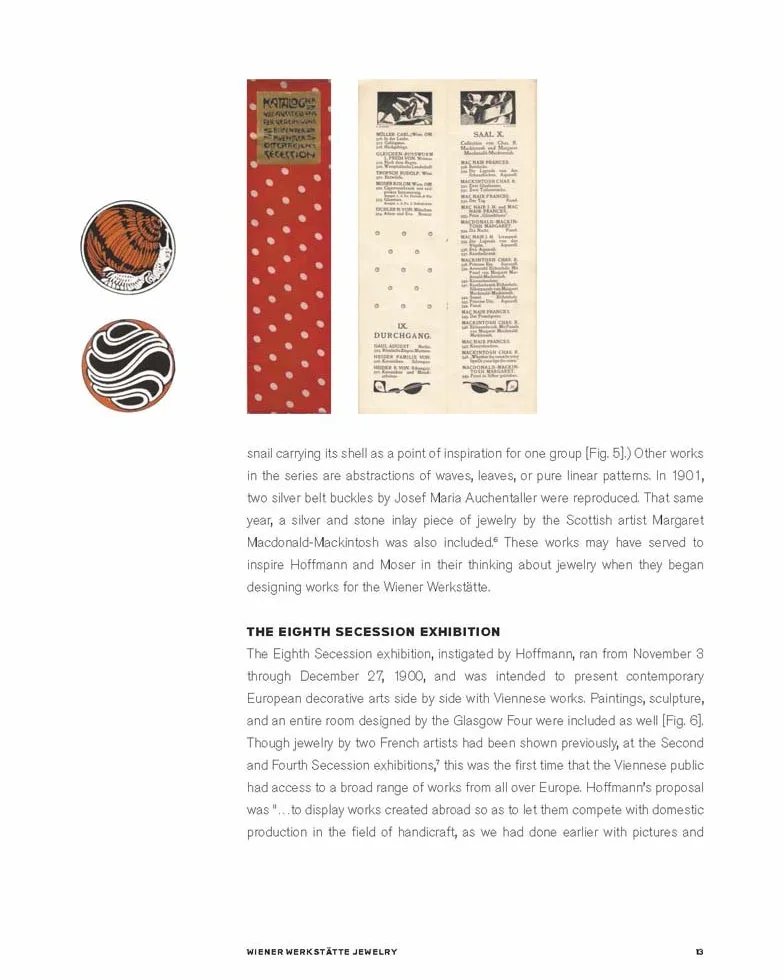 Wiener werkstätte jewelry