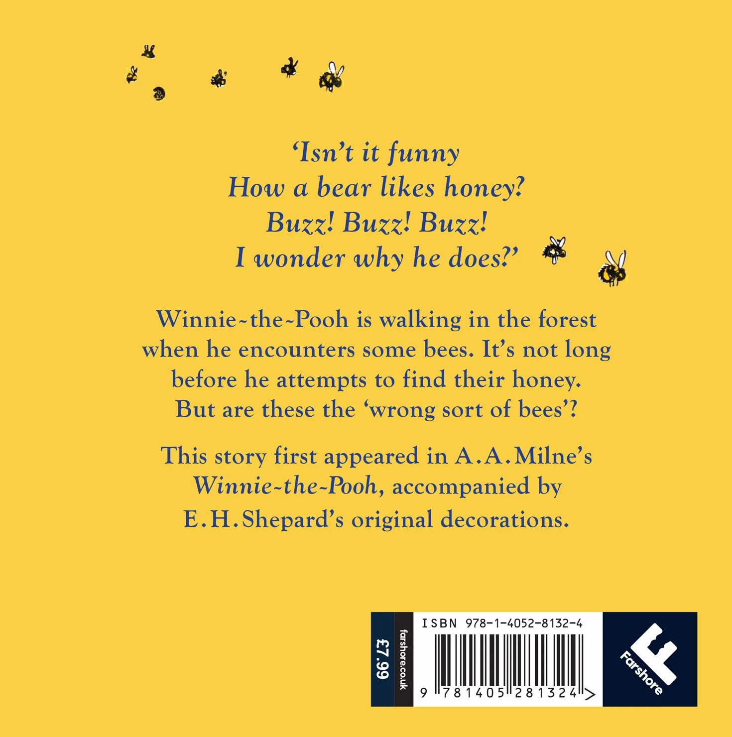 Winnie-the-Pooh: Winnie-the-Pooh and the Wrong Bees: Special Edition of the Original Illustrated Storybook by A.A.Milne with E.H.Shepard’s Iconic Decorations, Perfect for Children Aged 5+