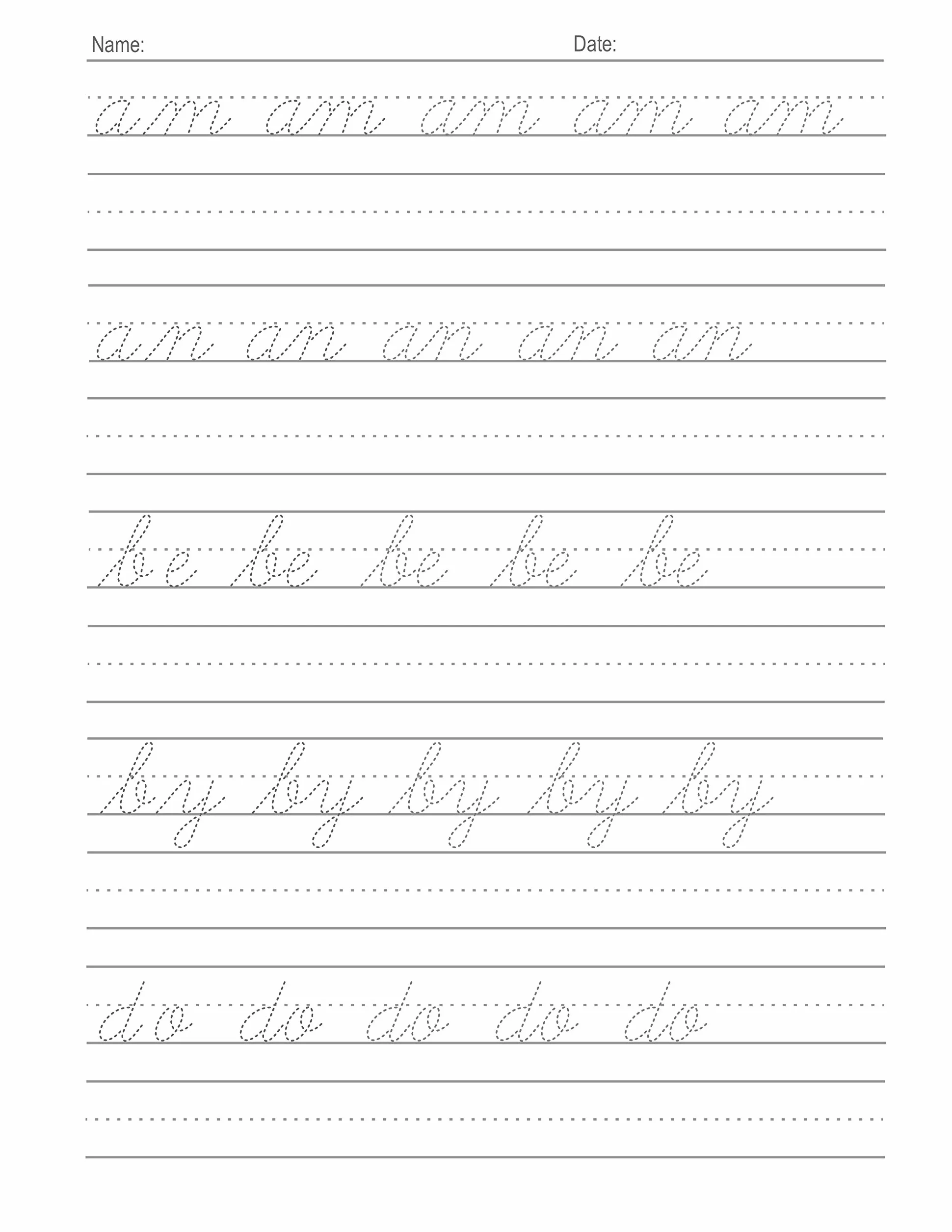 Cursive Handwriting Workbook For Kids: Cursive for beginners workbook. Cursive letter tracing book. Cursive writing practice book to learn writing in cursive: 1