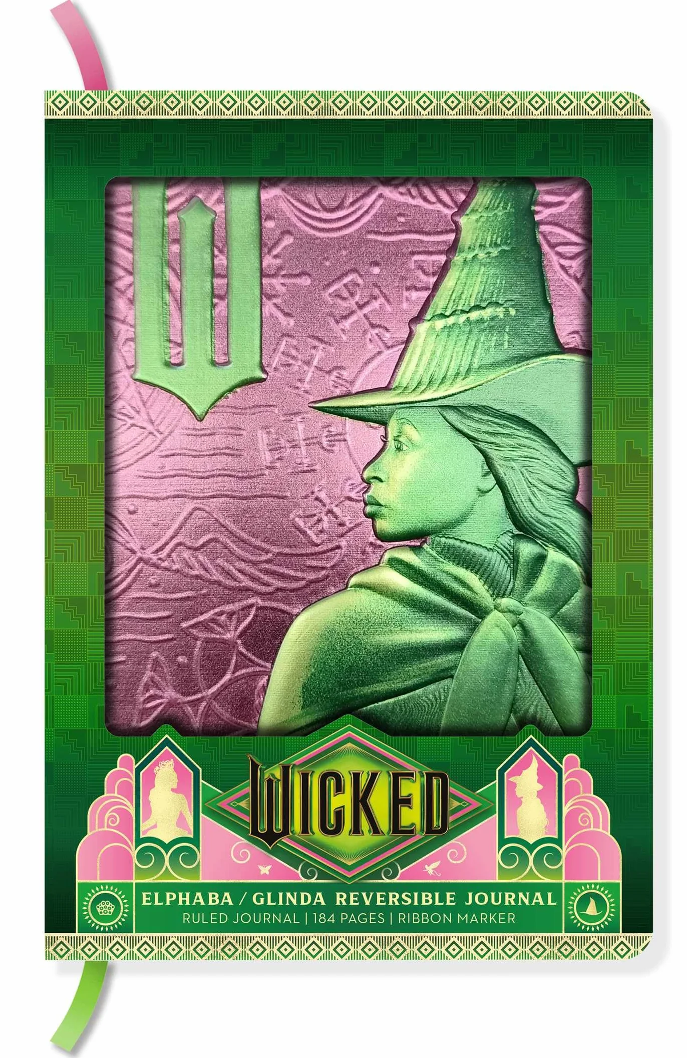 Wicked: Elphaba / Glinda Reversible Sculpted Journal