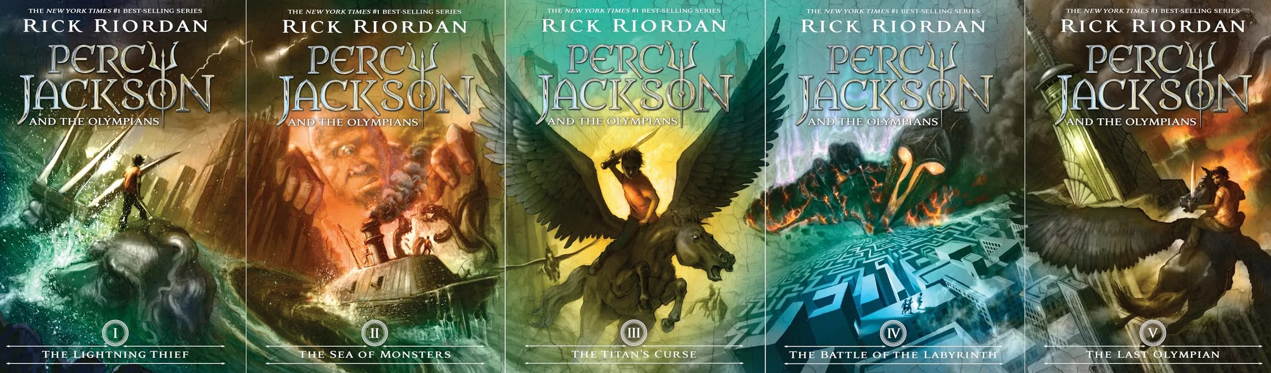 Percy Jackson and the Olympians 5 Book Paperback Boxed Set (W/Poster): The Lightning Thief / the Sea of Monsters / the Titan's Curse / the Battle of the Labyrinth / the Last Olympian: 1-5