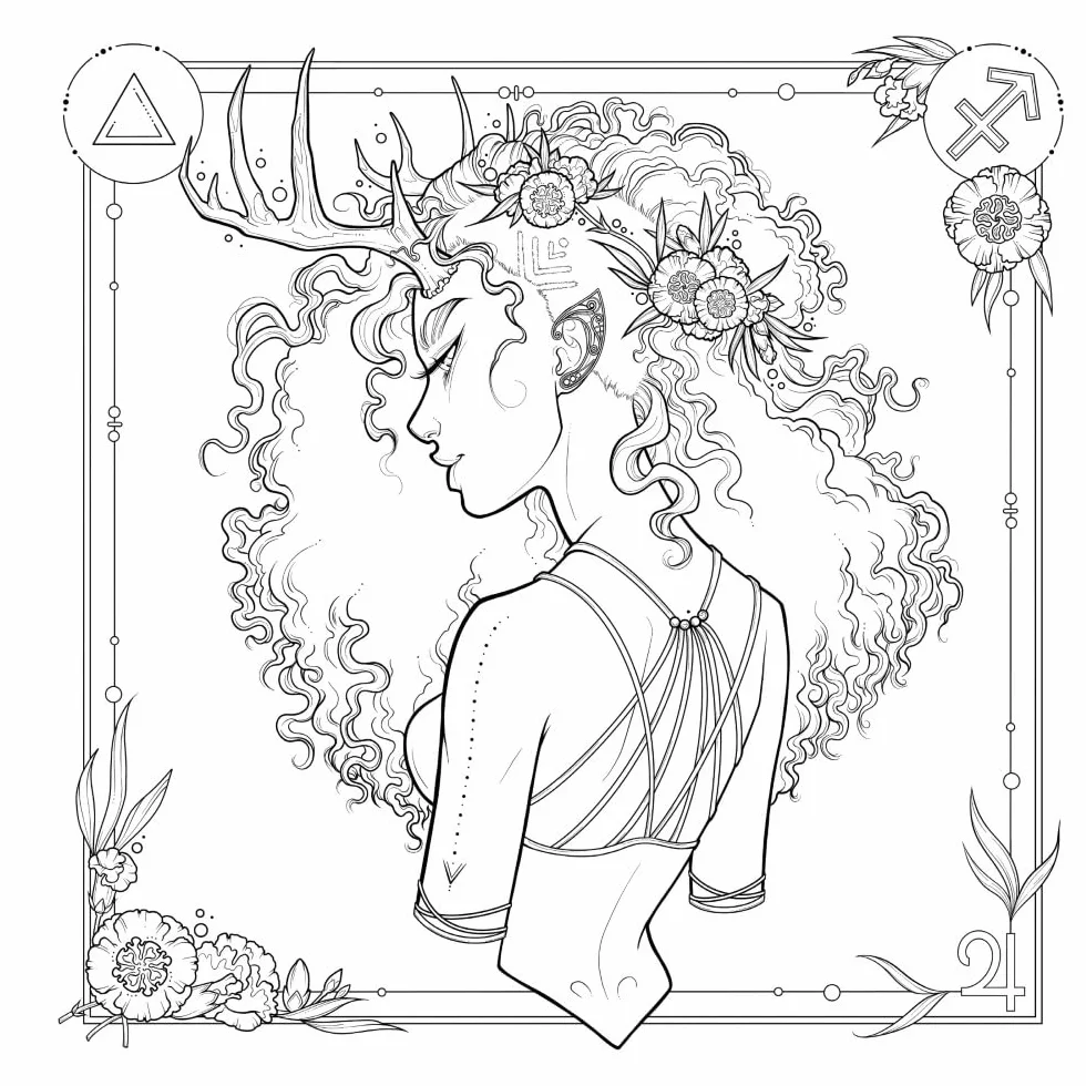 Oceans to Stars: An Astrology Art & Coloring Book