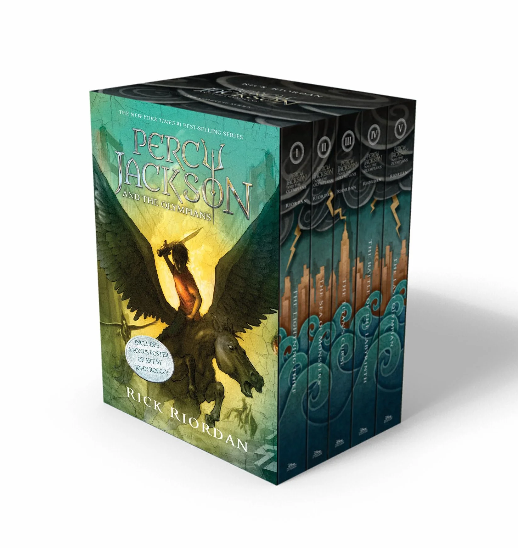 Percy Jackson and the Olympians 5 Book Paperback Boxed Set (W/Poster): The Lightning Thief / the Sea of Monsters / the Titan's Curse / the Battle of the Labyrinth / the Last Olympian: 1-5