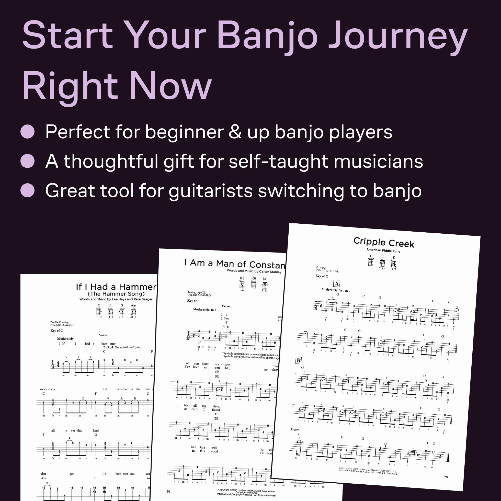 First 50 songs: You Should Play on Banjo