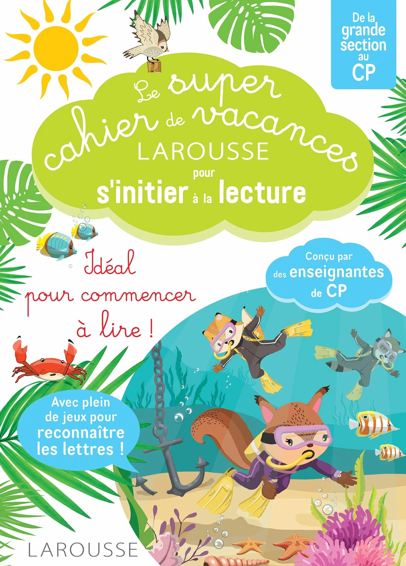 Le Super cahier de vacances En route vers la lecture avec les Loulous Grande section-CP