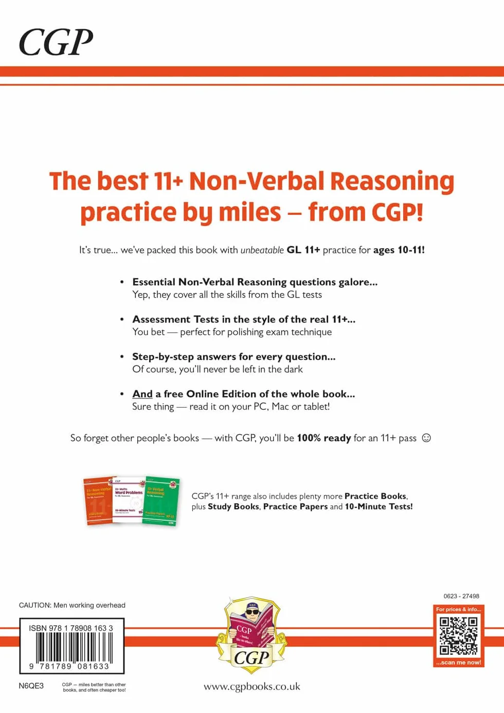 11+ GL Non-Verbal Reasoning Practice Book & Assessment Tests - Ages 10-11 (with Online Edition)