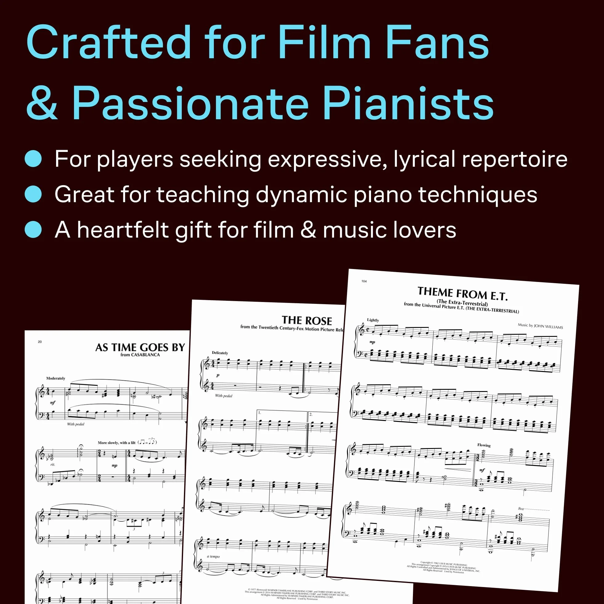 100 MOVIE SONGS FOR PIANO SOLO PIANO