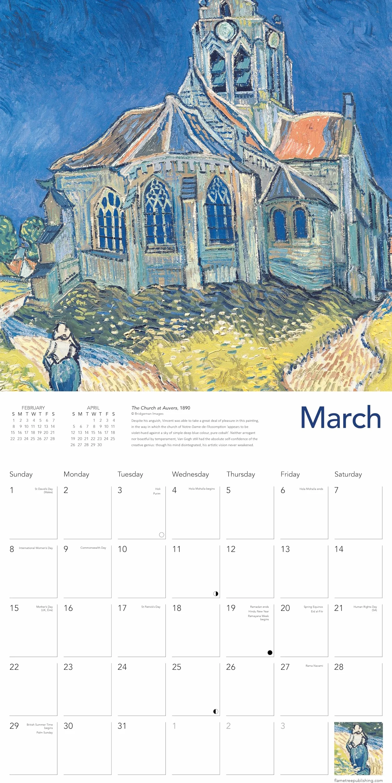 Van Gogh Landscapes Wall Calendar 2026 (Art Calendar)