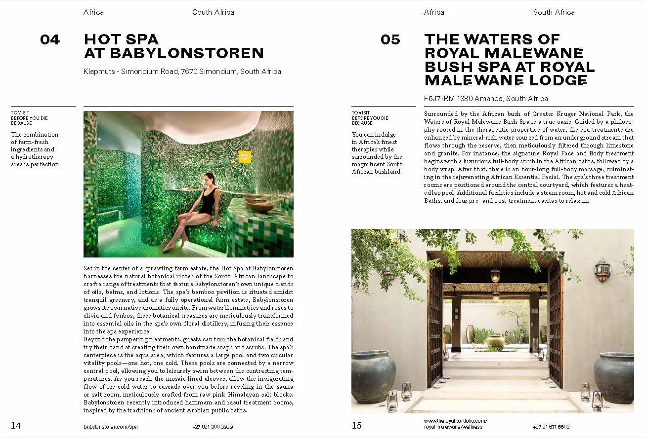 150 Spas You Need To Visit Before You Die /anglais