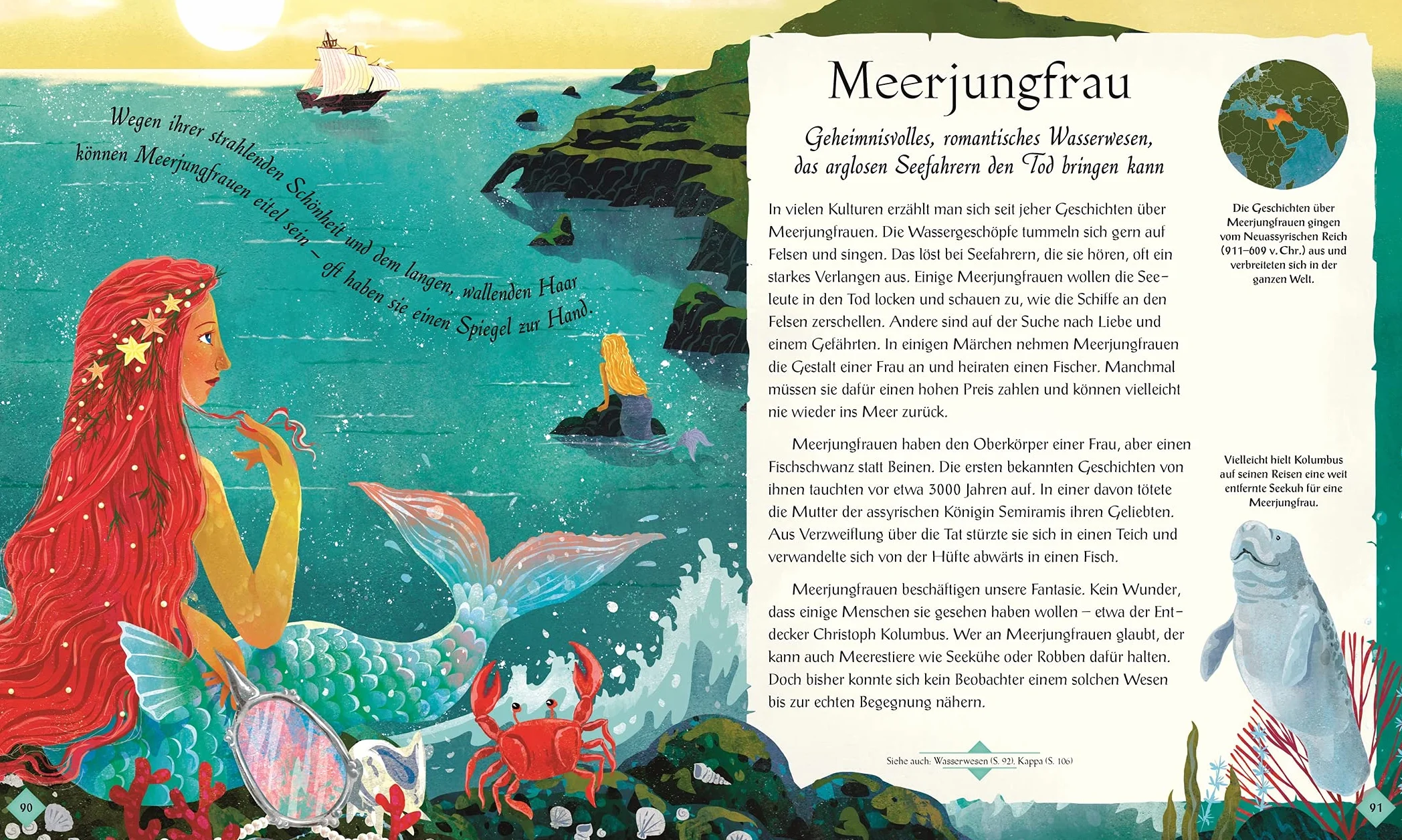 Magische Fabelwesen und mythische Kreaturen: Von Drachen, Hexen und Wassergeistern. 60 Magische und mythischen Wesen. Beeindruckend illustriert. Für Kinder ab 7 Jahren