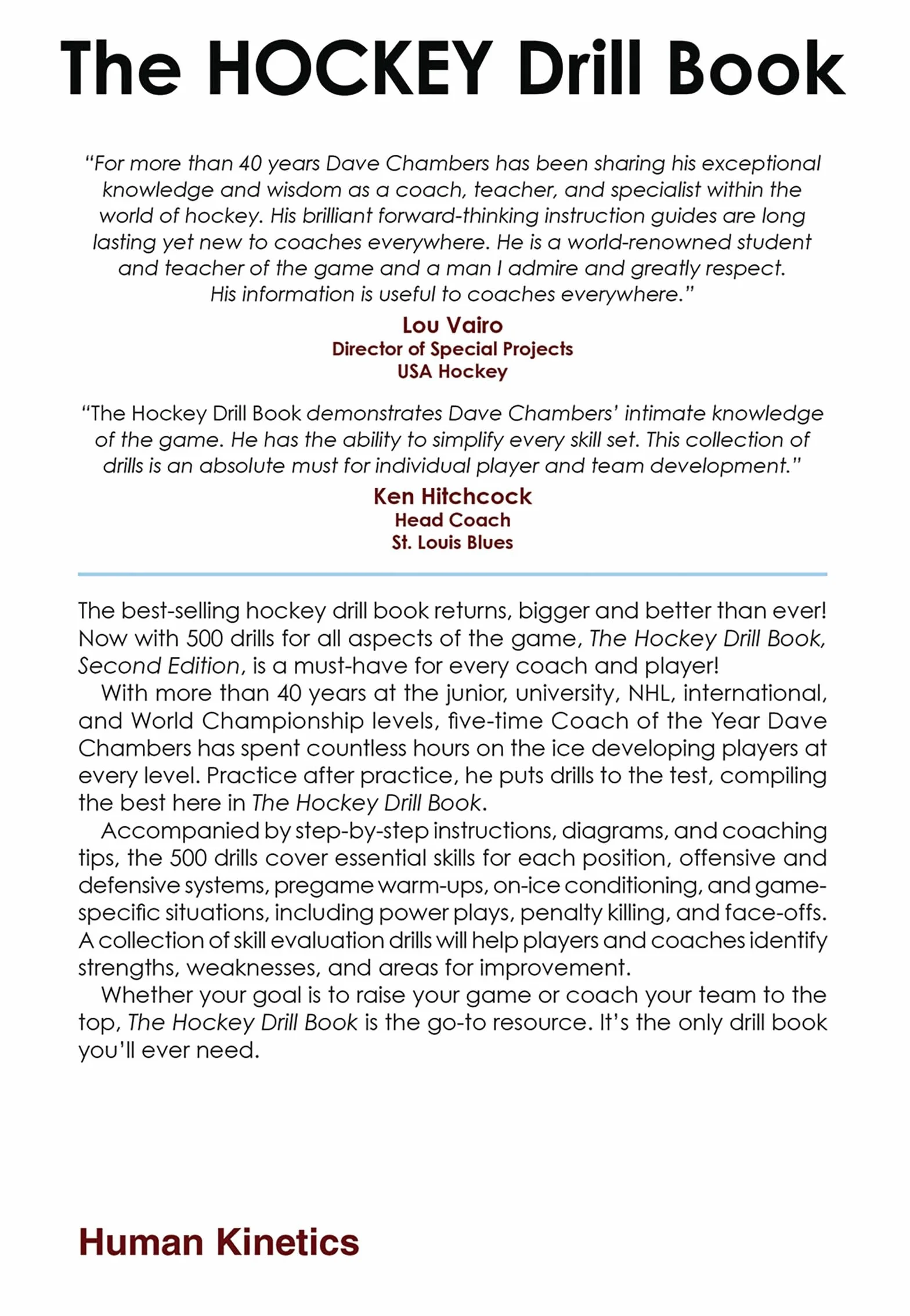 The Hockey Drill Book
