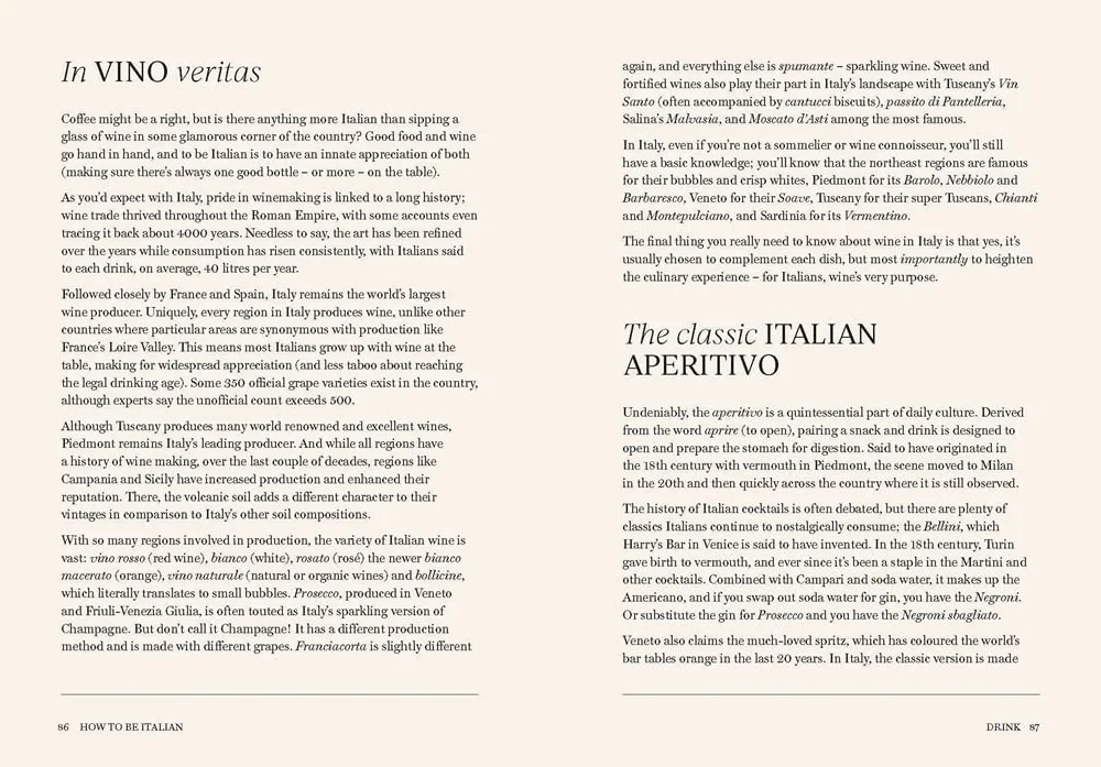How to Be Italian: Eat, drink, dress, travel and love la dolce vita /anglais