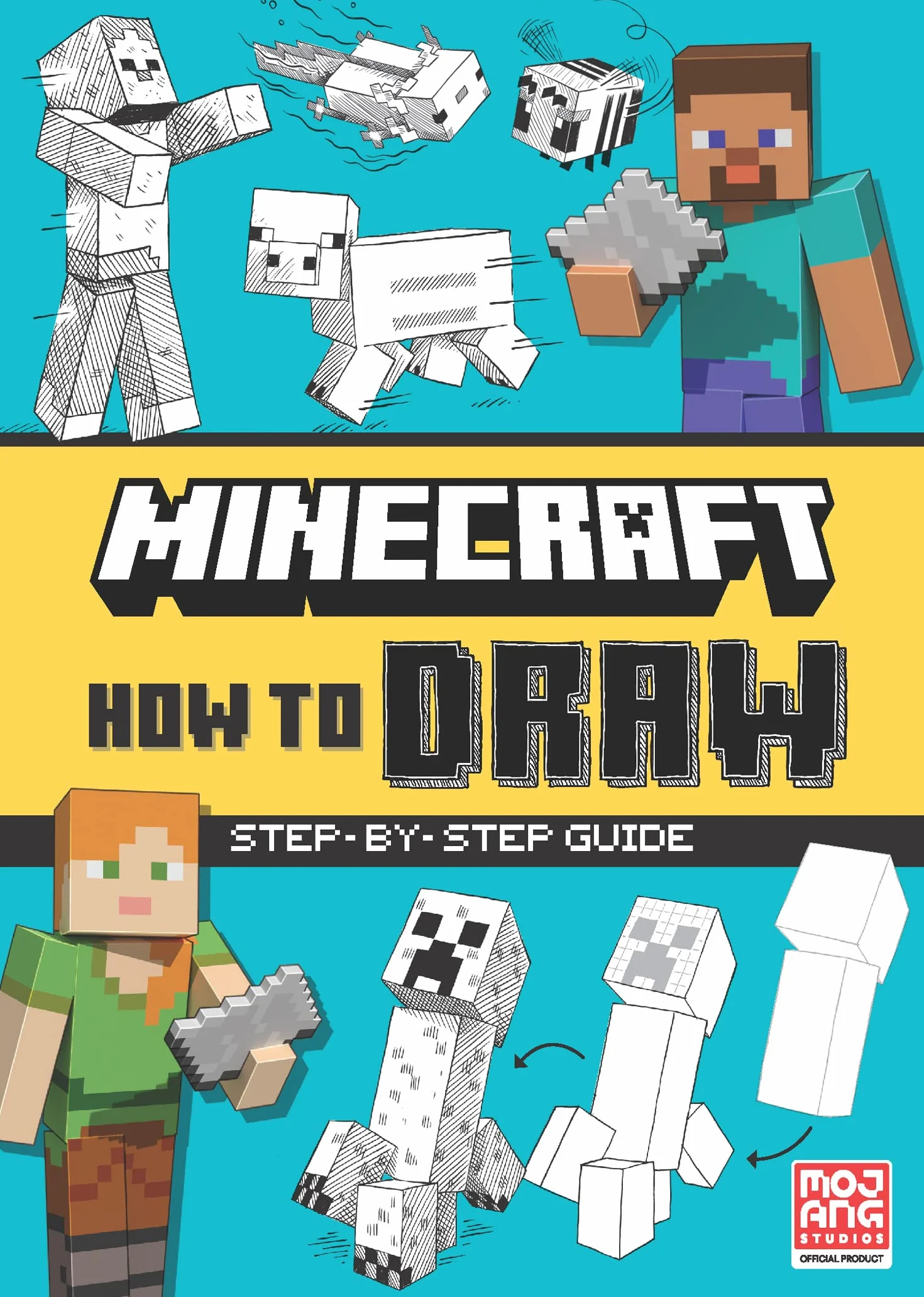 Minecraft How to Draw: An official Minecraft drawing book, fully illustrated with spaces to draw on the page – perfect for arty kids and gamers!