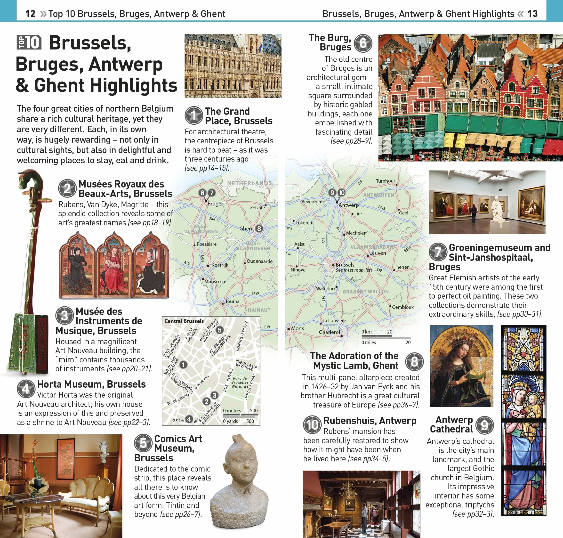 DK Eyewitness Top 10 Brussels, Bruges, Antwerp and Ghent: DK Eyewitness Travel Guide 2024