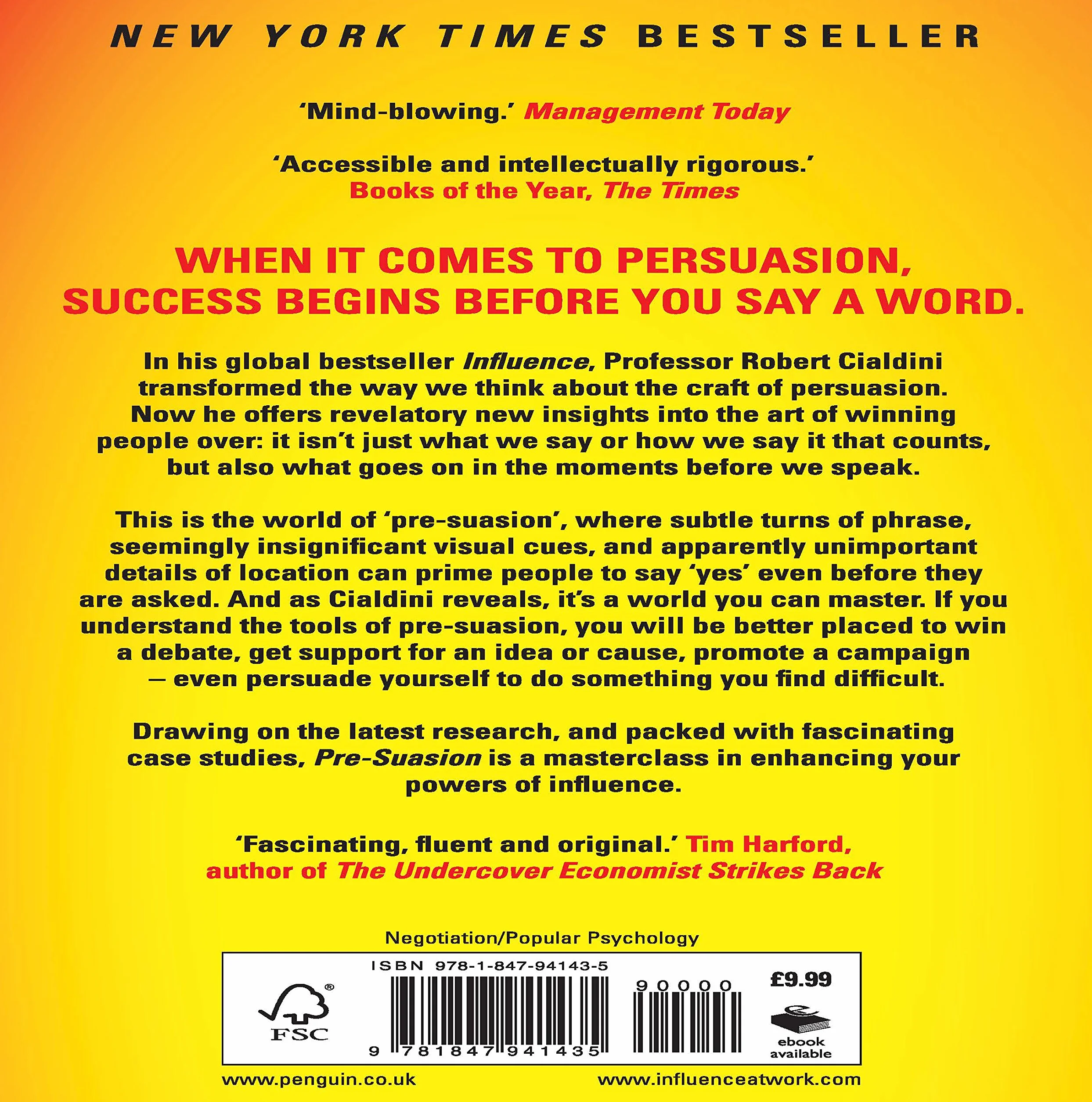 Pre-Suasion: A Revolutionary Way to Influence and Persuade