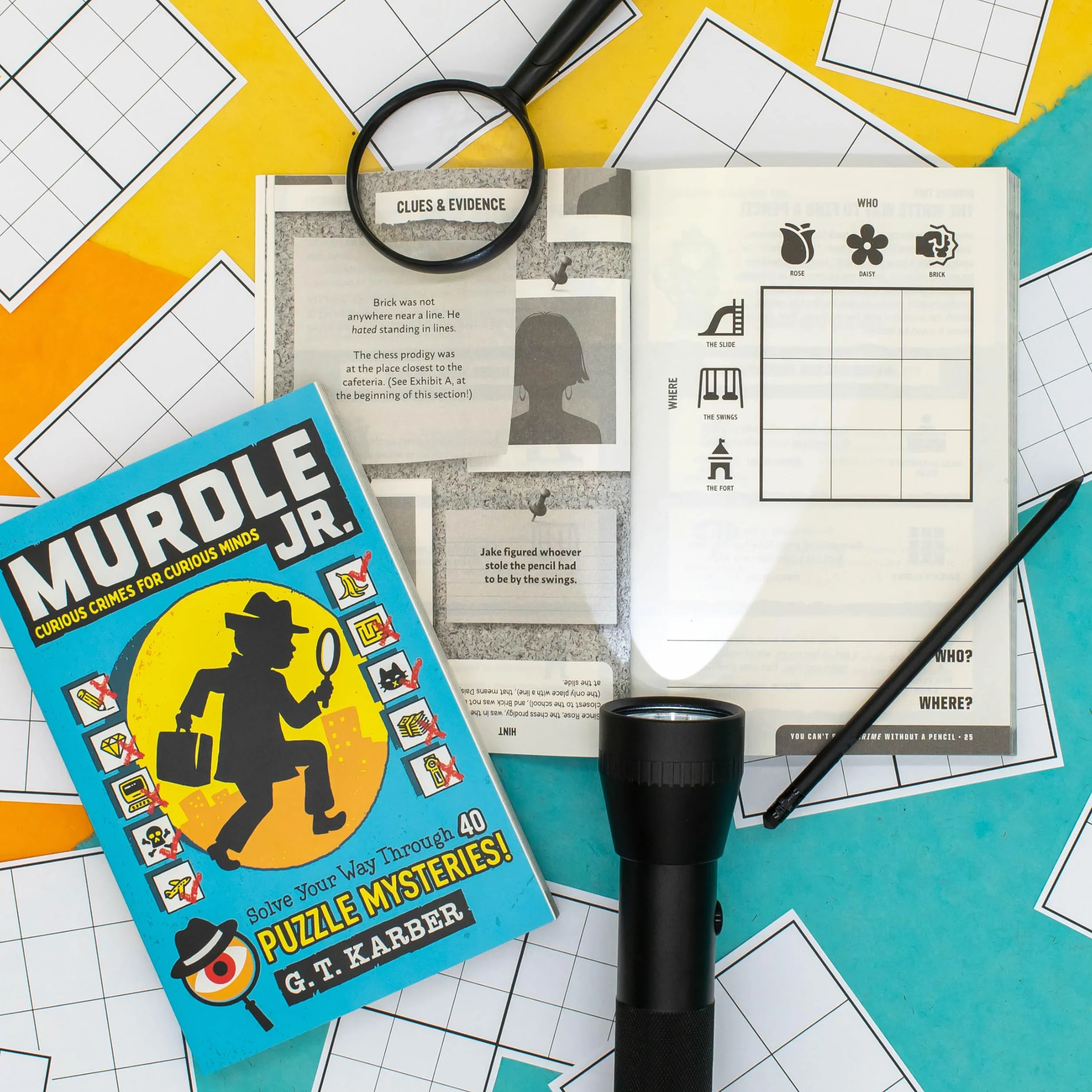 Murdle Jr.: Curious Crimes for Curious Minds: Solve Your Way Through 40 Puzzle Mysteries!: 1
