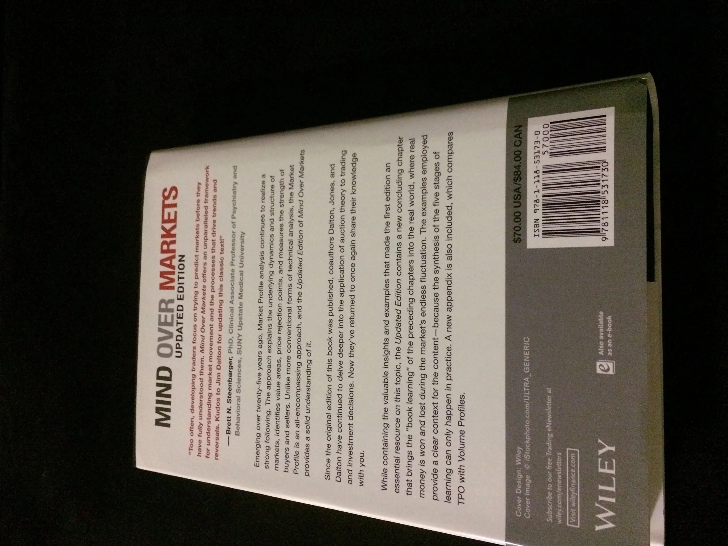 Mind Over Markets: Power Trading with Market Generated Information, Updated Edition: 630