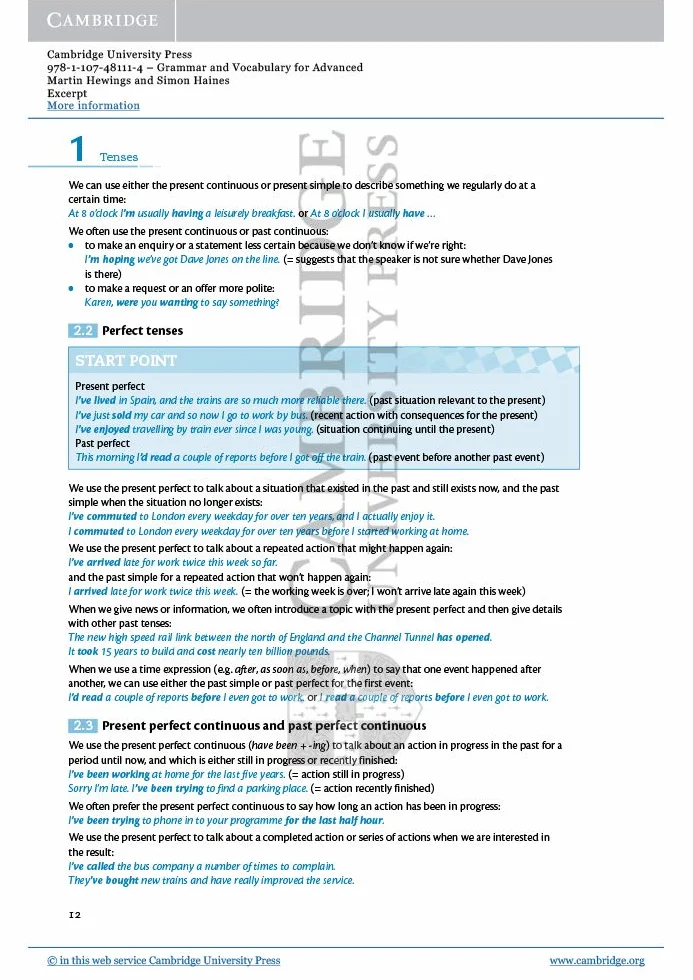 Grammar and Vocabulary for Advanced Book with Answers and Audio: Self-Study Grammar Reference and Practice
