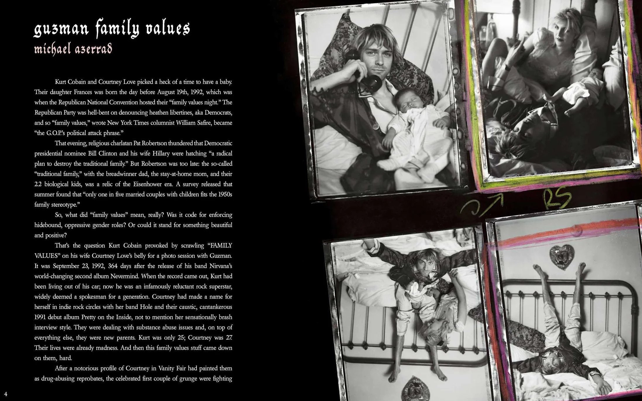 Family Values: Kurt, Courtney, & Frances Bean /anglais